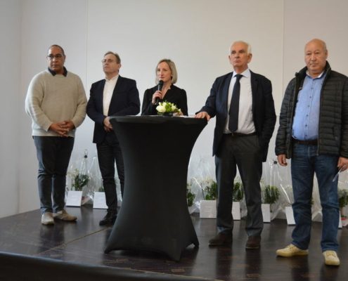 Cérémonie des vœux au Centre Hospitalier de Dinan / Saint-Brieuc et allocution de Karine Bidan, la Directrice.