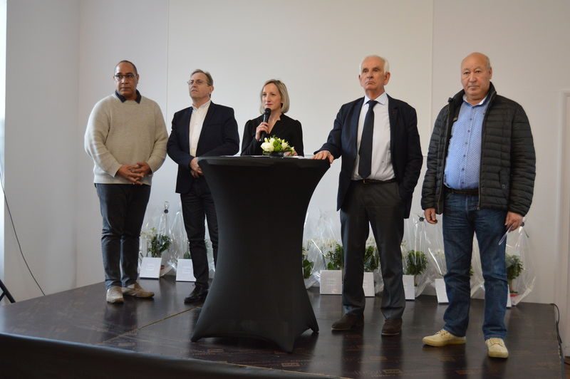 Cérémonie des vœux au Centre Hospitalier de Dinan / Saint-Brieuc et allocution de Karine Bidan, la Directrice.